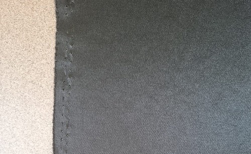 hole in the yoga fabric